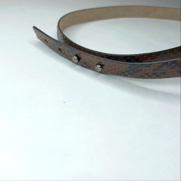 Brunello Cucinelli Snakeskin  Loop Detail Belt - Picture 8 of 8